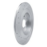 Dynamic Friction 2021-2025 Acura TLX Rear Right Drilled & Slotted Silver Brake Rotor by Dynamic Friction Company 631-58036R