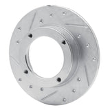 R1 Concepts 1973-1979 Honda Civic Front Left Drilled & Slotted Silver Brake Rotor by R1 Concepts 631-59000L