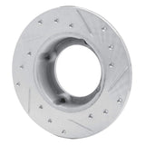 R1 Concepts 1973-1979 Honda Civic Front Left Drilled & Slotted Silver Brake Rotor by R1 Concepts 631-59000L