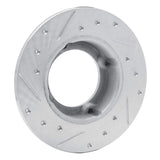 R1 Concepts 1973-1979 Honda Civic Front Right Drilled & Slotted Silver Brake Rotor by R1 Concepts 631-59000R