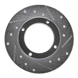R1 Concepts 1973-1979 Honda Civic Front Right Drilled & Slotted Silver Brake Rotor by R1 Concepts 631-59000R