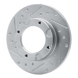 R1 Concepts 1976-1981 Honda Accord Hatchback Front Left Drilled & Slotted Silver Brake Rotor by R1 Concepts 631-59002L
