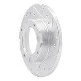 R1 Concepts 1976-1981 Honda Accord Coupe Front Right Drilled & Slotted Silver Brake Rotor by R1 Concepts 631-59002R