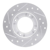 R1 Concepts 1976-1981 Honda Accord Coupe Front Right Drilled & Slotted Silver Brake Rotor by R1 Concepts 631-59002R