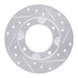 R1 Concepts 1976-1981 Honda Accord Coupe Front Right Drilled & Slotted Silver Brake Rotor by R1 Concepts 631-59002R