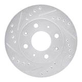 R1 Concepts 1982-1983 Honda Accord Sedan Front Left Drilled & Slotted Silver Brake Rotor by R1 Concepts 631-59004L