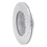 R1 Concepts 1982-1983 Honda Accord Sedan Front Left Drilled & Slotted Silver Brake Rotor by R1 Concepts 631-59004L