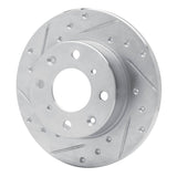 R1 Concepts 1979-1983 Honda Civic Wagon Front Left Drilled & Slotted Silver Brake Rotor by R1 Concepts 631-59008L