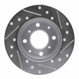 R1 Concepts 1979-1983 Honda Civic Wagon Front Left Drilled & Slotted Silver Brake Rotor by R1 Concepts 631-59008L