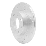 R1 Concepts 1984-1987 Honda Civic Sedan Front Left Drilled & Slotted Silver Brake Rotor by R1 Concepts 631-59009L