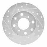 R1 Concepts 1984-1987 Honda Civic Sedan Front Left Drilled & Slotted Silver Brake Rotor by R1 Concepts 631-59009L
