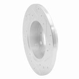 R1 Concepts 1984-1987 Honda Civic Sedan Front Left Drilled & Slotted Silver Brake Rotor by R1 Concepts 631-59009L