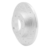 R1 Concepts 1984-1987 Honda Civic Front Right Drilled & Slotted Silver Brake Rotor by R1 Concepts 631-59009R