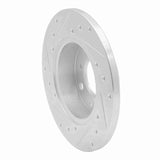 R1 Concepts 1984-1987 Honda Civic Front Right Drilled & Slotted Silver Brake Rotor by R1 Concepts 631-59009R
