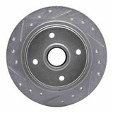 R1 Concepts 1984-1987 Honda Prelude Rear Left Drilled & Slotted Silver Brake Rotor by R1 Concepts 631-59010L