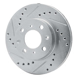 R1 Concepts 1984-1990 Honda Accord Hatchback Front Left Drilled & Slotted Silver Brake Rotor by R1 Concepts 631-59011L
