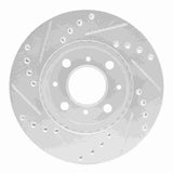 R1 Concepts 1984-1990 Honda Accord Sedan Front Right Drilled & Slotted Silver Brake Rotor by R1 Concepts 631-59011R