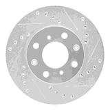 R1 Concepts 1984-1990 Honda Accord Sedan Front Right Drilled & Slotted Silver Brake Rotor by R1 Concepts 631-59011R