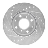 R1 Concepts 1986-1991 Acura Integra Front Right Drilled & Slotted Silver Brake Rotor by R1 Concepts 631-59012R