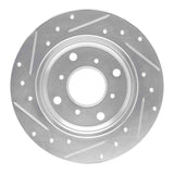 R1 Concepts 1986-1996 Acura Legend Rear Right Drilled & Slotted Silver Brake Rotor by R1 Concepts 631-59013R