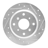 R1 Concepts 1986-1996 Acura Legend Rear Right Drilled & Slotted Silver Brake Rotor by R1 Concepts 631-59013R