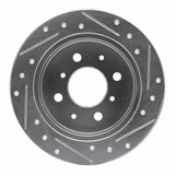 R1 Concepts 1988-2001 Acura Integra Rear Left Drilled & Slotted Silver Brake Rotor by R1 Concepts 631-59014L