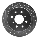 R1 Concepts 1988-2001 Acura Integra Rear Left Drilled & Slotted Silver Brake Rotor by R1 Concepts 631-59014L