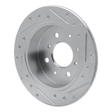 R1 Concepts 1988-2001 Acura Integra Rear Left Drilled & Slotted Silver Brake Rotor by R1 Concepts 631-59014L