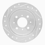 R1 Concepts 1988-2001 Acura Integra Rear Right Drilled & Slotted Silver Brake Rotor by R1 Concepts 631-59014R
