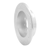 R1 Concepts 1988-2001 Acura Integra Rear Right Drilled & Slotted Silver Brake Rotor by R1 Concepts 631-59014R