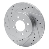 R1 Concepts 1988-1991 Honda Accord Hatchback Front Left Drilled & Slotted Silver Brake Rotor by R1 Concepts 631-59015L