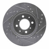 R1 Concepts 1988-1991 Honda Accord Hatchback Front Left Drilled & Slotted Silver Brake Rotor by R1 Concepts 631-59015L