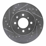 R1 Concepts 1988-1991 Honda Accord Hatchback Front Left Drilled & Slotted Silver Brake Rotor by R1 Concepts 631-59015L