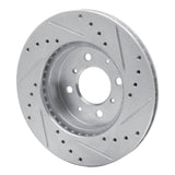 R1 Concepts 1988-1991 Honda Accord Hatchback Front Left Drilled & Slotted Silver Brake Rotor by R1 Concepts 631-59015L