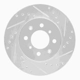 R1 Concepts 1988-1991 Honda Accord Coupe Front Right Drilled & Slotted Silver Brake Rotor by R1 Concepts 631-59015R