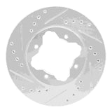 R1 Concepts 1990-1997 Acura CL Front Left Drilled & Slotted Silver Brake Rotor by R1 Concepts 631-59017L