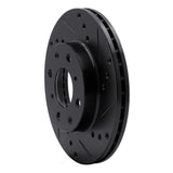 R1 Concepts 1990-2000 Honda Civic Sedan Front Right Drilled & Slotted Silver Brake Rotor by R1 Concepts 631-59018R