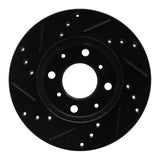 R1 Concepts 1990-2000 Honda Civic Sedan Front Right Drilled & Slotted Silver Brake Rotor by R1 Concepts 631-59018R