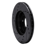 R1 Concepts 1990-2000 Honda Civic Sedan Front Right Drilled & Slotted Silver Brake Rotor by R1 Concepts 631-59018R