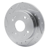 R1 Concepts 1992-1997 Acura CL Rear Left Drilled & Slotted Silver Brake Rotor by R1 Concepts 631-59019L