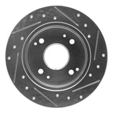 R1 Concepts 1992-1997 Acura CL Rear Left Drilled & Slotted Silver Brake Rotor by R1 Concepts 631-59019L