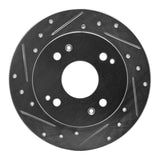 R1 Concepts 1992-1997 Acura CL Rear Left Drilled & Slotted Silver Brake Rotor by R1 Concepts 631-59019L
