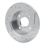 R1 Concepts 1992-1997 Acura CL Rear Left Drilled & Slotted Silver Brake Rotor by R1 Concepts 631-59019L