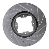 R1 Concepts 1991-1997 Acura CL Front Left Drilled & Slotted Silver Brake Rotor by R1 Concepts 631-59020L
