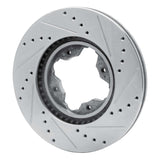 Dynamic Friction 1991-1997 Acura CL Front Left Drilled & Slotted Silver Brake Rotor by Dynamic Friction Company 631-59020L