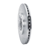 R1 Concepts 1991-1997 Acura CL Front Right Drilled & Slotted Silver Brake Rotor by R1 Concepts 631-59020R
