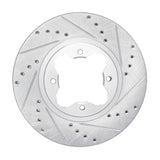 R1 Concepts 1991-1997 Acura CL Front Right Drilled & Slotted Silver Brake Rotor by R1 Concepts 631-59020R