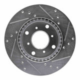 R1 Concepts 1992-1996 Honda Prelude Front Left Drilled & Slotted Silver Brake Rotor by R1 Concepts 631-59021L