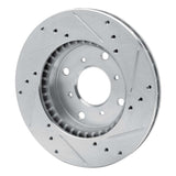 R1 Concepts 1992-1996 Honda Prelude Front Left Drilled & Slotted Silver Brake Rotor by R1 Concepts 631-59021L