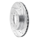 R1 Concepts 1992-1996 Honda Prelude Front Right Drilled & Slotted Silver Brake Rotor by R1 Concepts 631-59021R